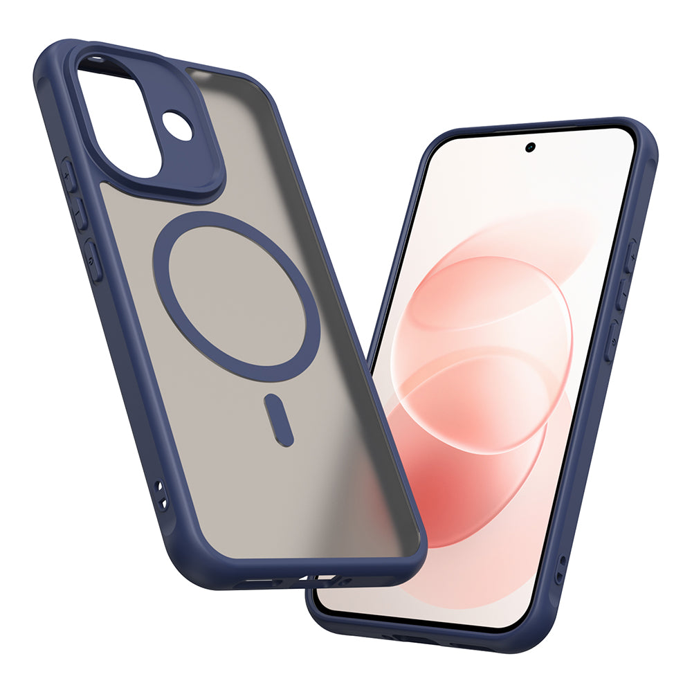 Funda MagSafe para Xiaomi Redmi Note 17 Pro, Techsuit, HaloFrost II, azul marino