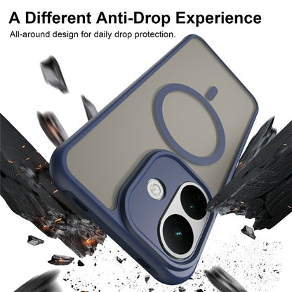 Funda MagSafe para Xiaomi Redmi Note 17 Pro, Techsuit, HaloFrost II, azul marino