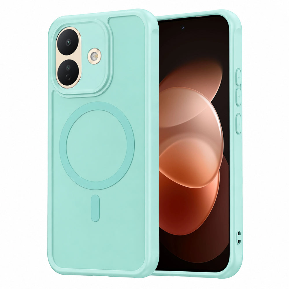Funda MagSafe para Xiaomi Redmi Note 17 Pro, Techsuit, HaloFrost II, verde claro