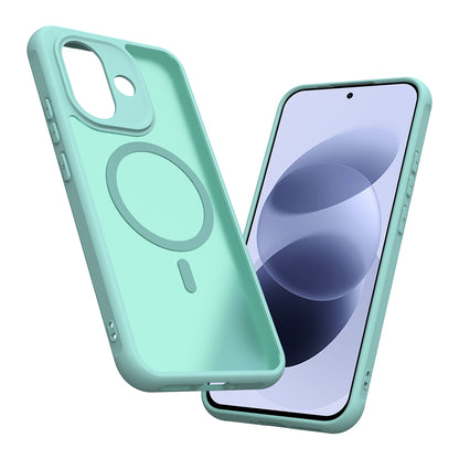 Funda MagSafe para Xiaomi Redmi Note 17 Pro, Techsuit, HaloFrost II, verde claro