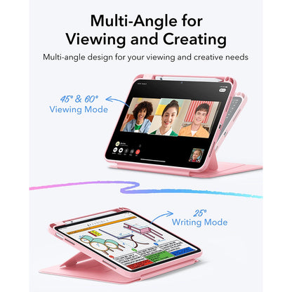 Funda para Apple iPad (2025) / (2022), ESR, Flip Hybrid, Rosa
