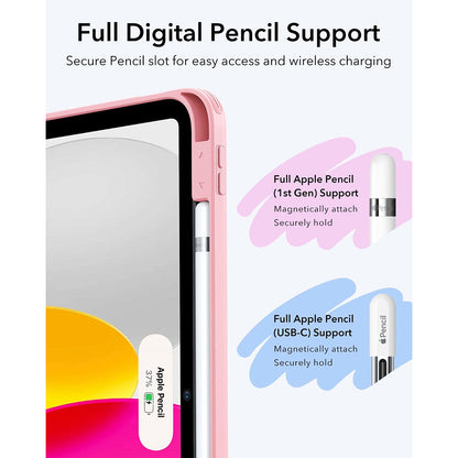 Funda para Apple iPad (2025) / (2022), ESR, Flip Hybrid, Rosa