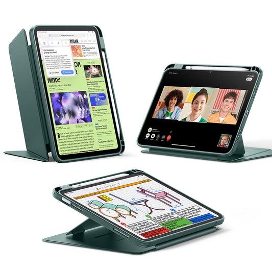 Funda para Apple iPad (2025) / (2022), ESR, Flip Hybrid con soporte para lápiz, Verde