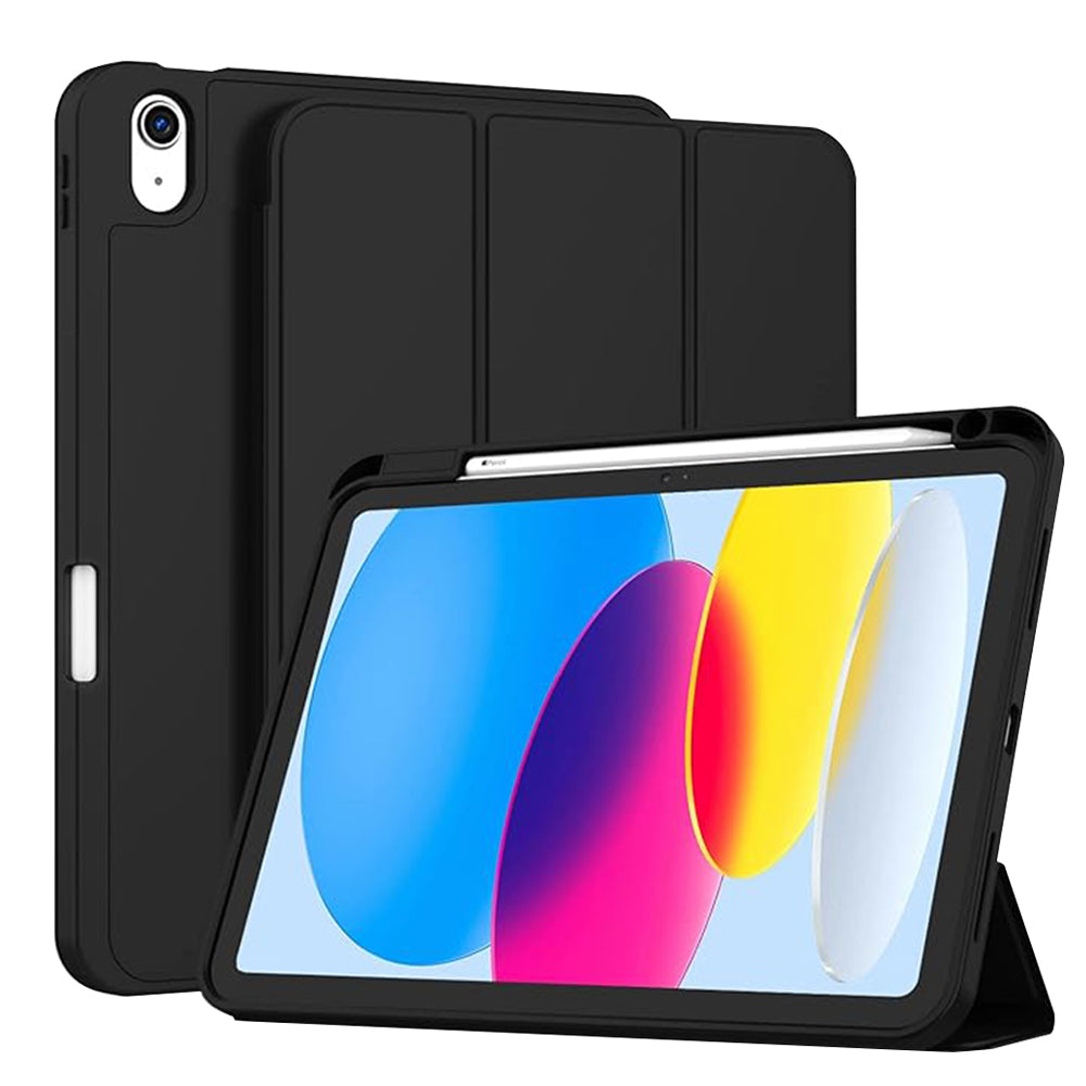 Funda para Apple iPad (2025) / (2022), Techsuit, Flex Trifold, Negra