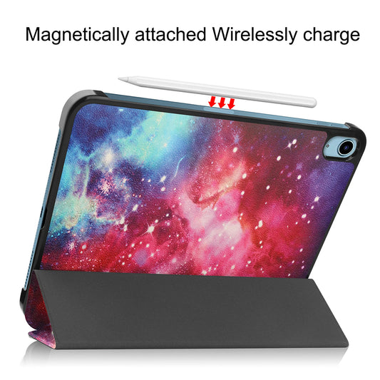 Funda para Apple iPad (2025) / (2022), Techsuit, FoldPro Butterfly, Multicolor