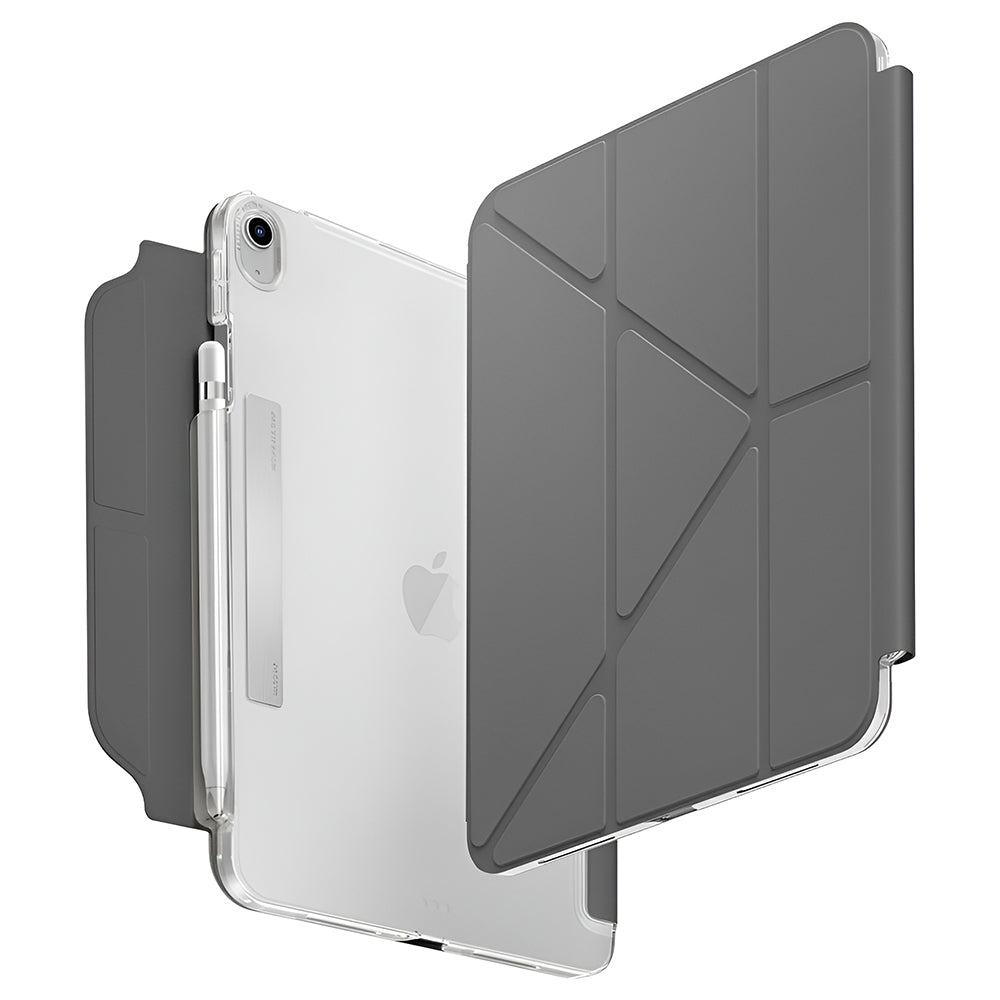 Funda para Apple iPad (2025), UNIQ, Camden Click, Gris