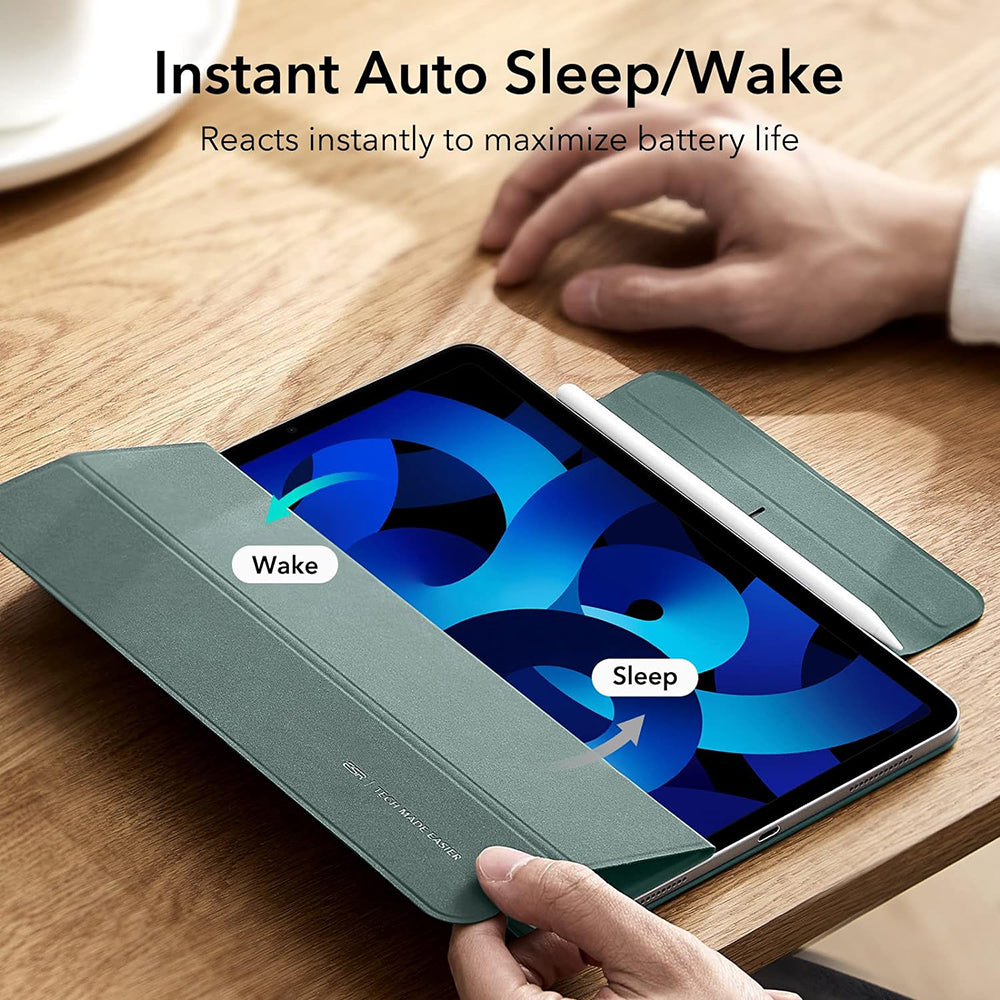 Funda para Apple iPad Air 11 (2024) / Air (2022) / Air (2020) / Pro 11 (2018), ESR, Rebound, Verde Satinado