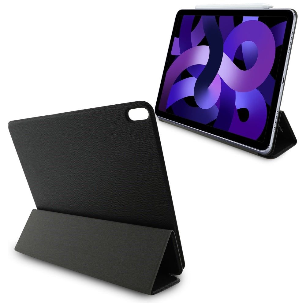 Funda para Apple iPad Air 13 (2025) / Air 13 (2024), Karl Lagerfeld, Saffiano Karl & Choupette, Negra.