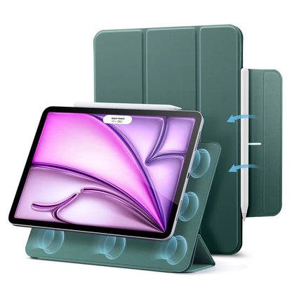 Funda para Apple iPad Air 13 (2026) / Air 13 (2025) / Air 13 (2024) / Pro 12.9 (2022) / Pro 12.9 (2021), ESR, Rebound, Verde Satinado
