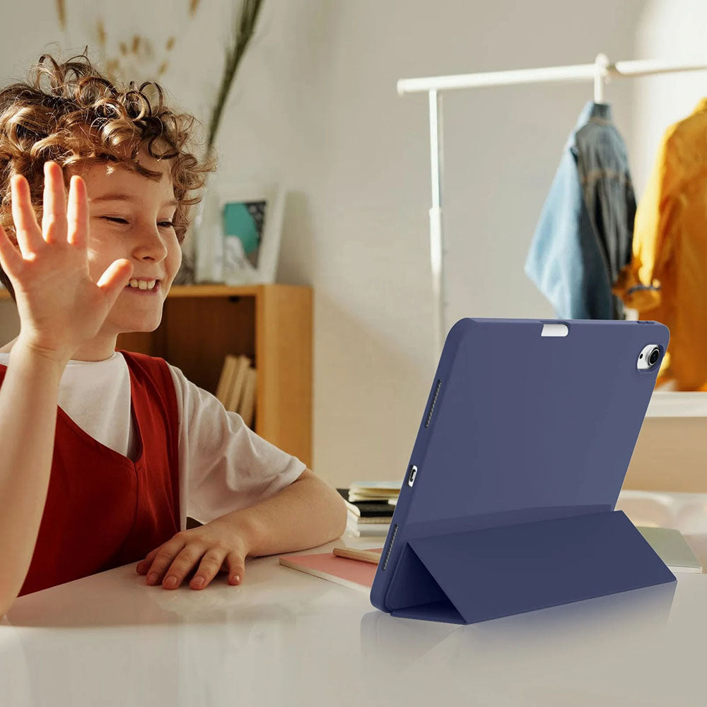 Funda para Apple iPad Air (2022) / Air (2020), Techsuit, Flex Trifold, Verde Matcha