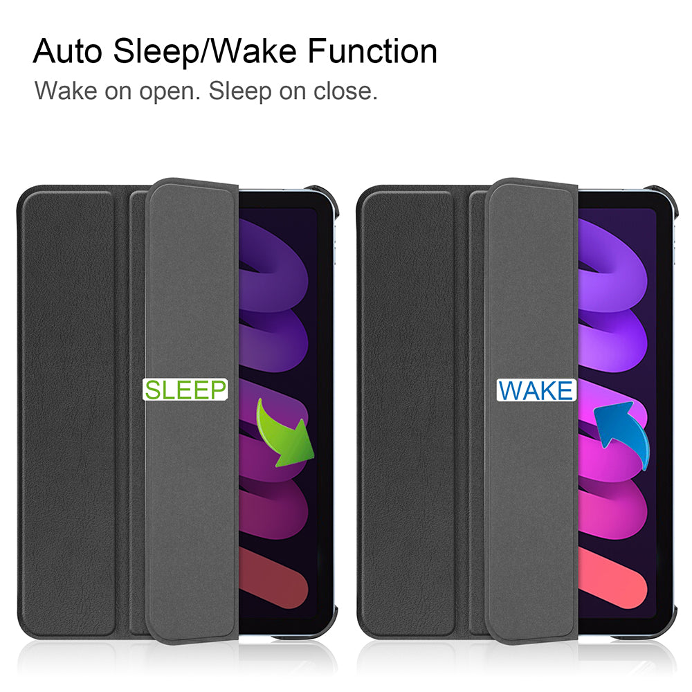 Funda para Apple iPad mini (2024) / mini (2021), Techsuit, FoldPro, Negra