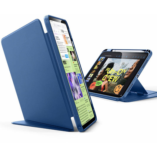 Case for Apple iPad Pro 11 (2024), ESR, Flip Hybrid with Pencil Holder, Blue