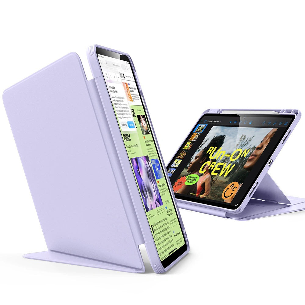 Funda para Apple iPad Pro 11 (2024), ESR, Flip Hybrid con soporte para lápiz, Morado