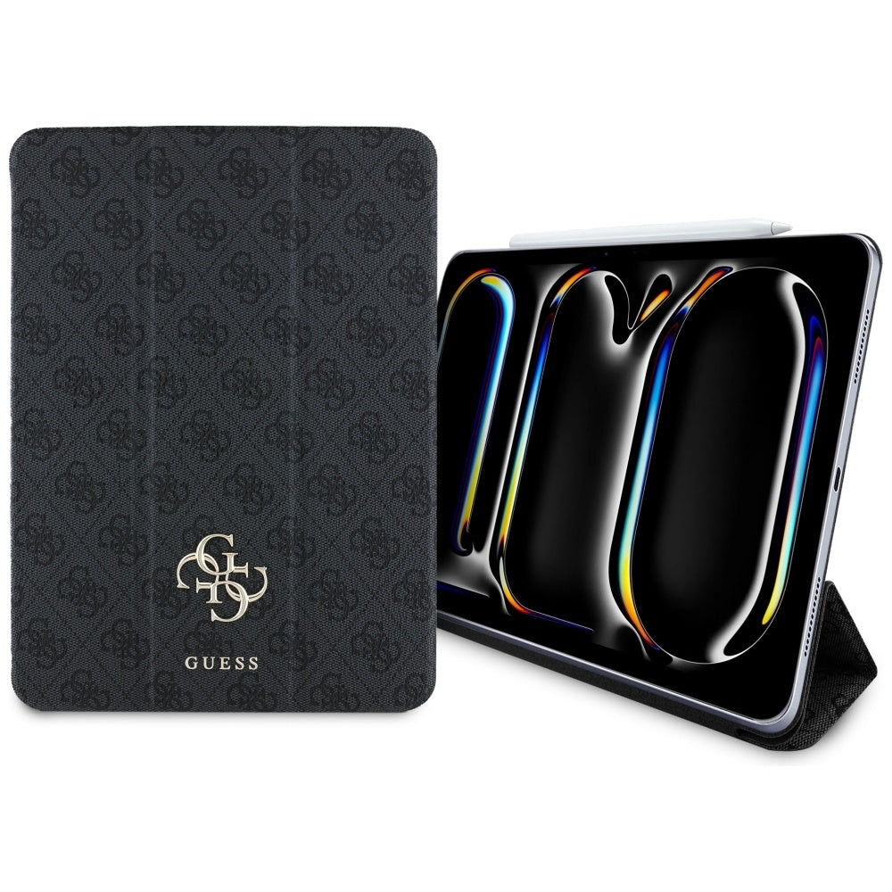 Funda para Apple iPad Pro 11 (2024), Guess, 4G Big Logo, Negra