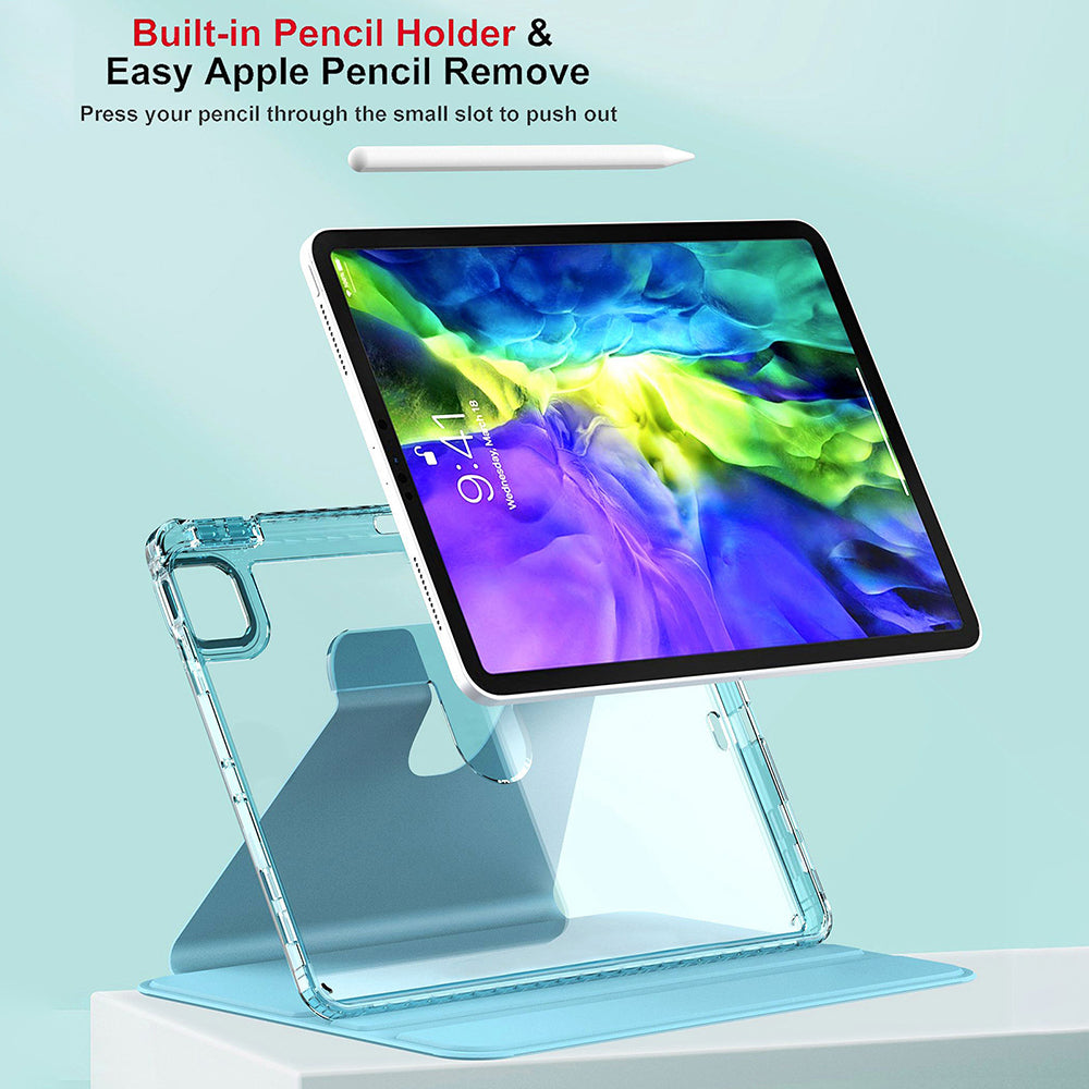 Funda para Apple iPad Pro 11 (2024), Techsuit, Crystal Vision, Morado