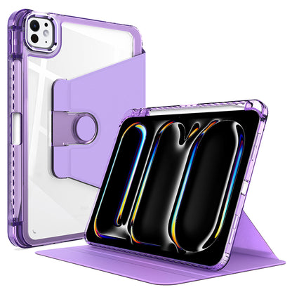 Funda para Apple iPad Pro 11 (2024), Techsuit, Crystal Vision, Morado