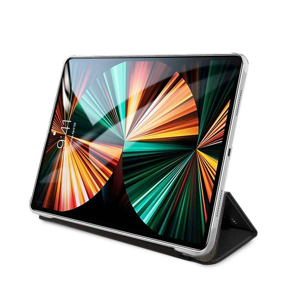 Funda para Apple iPad Pro 13 (2024), Karl Lagerfeld, Saffiano Karl & Choupette, Negra.