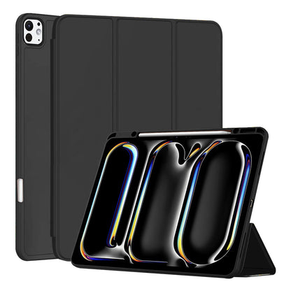Funda para Apple iPad Pro 13 (2024), Techsuit, Flex Trifold, Negra