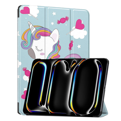 Funda para Apple iPad Pro 13 (2024), Techsuit, FoldPro Unicorn, Multicolor