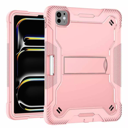 Funda para Apple iPad Pro 13 (2024), Techsuit, Rugged TabShell, Rosa