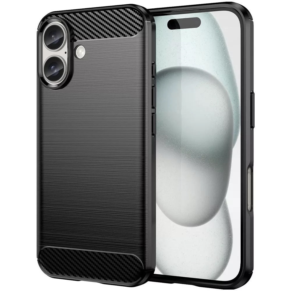 Funda para Apple iPhone 16 Plus, OEM, Carbono, Negra