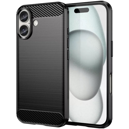 Funda para Apple iPhone 16 Plus, OEM, Carbono, Negra