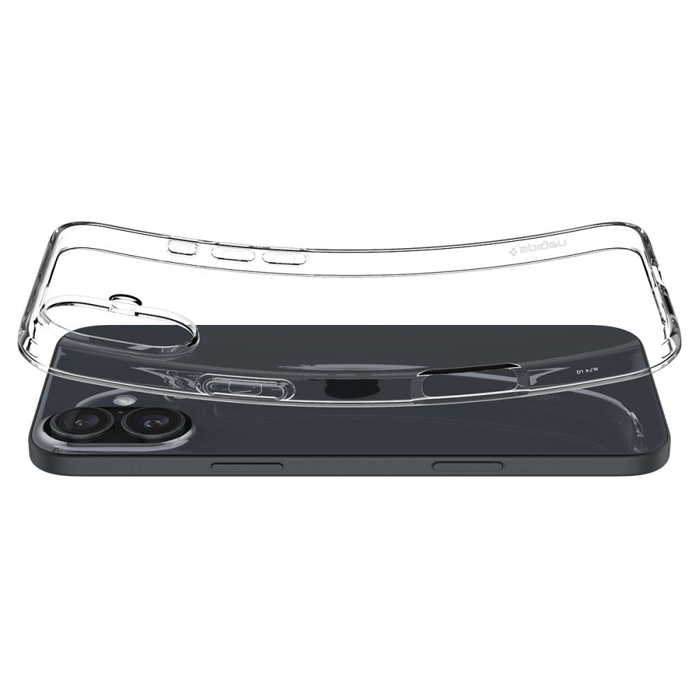 Funda para Apple iPhone 16 Plus, Spigen, Cristal líquido, Transparente ACS08064 