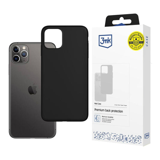 Funda para Apple iPhone 11 Pro Max, 3MK, mate, negra