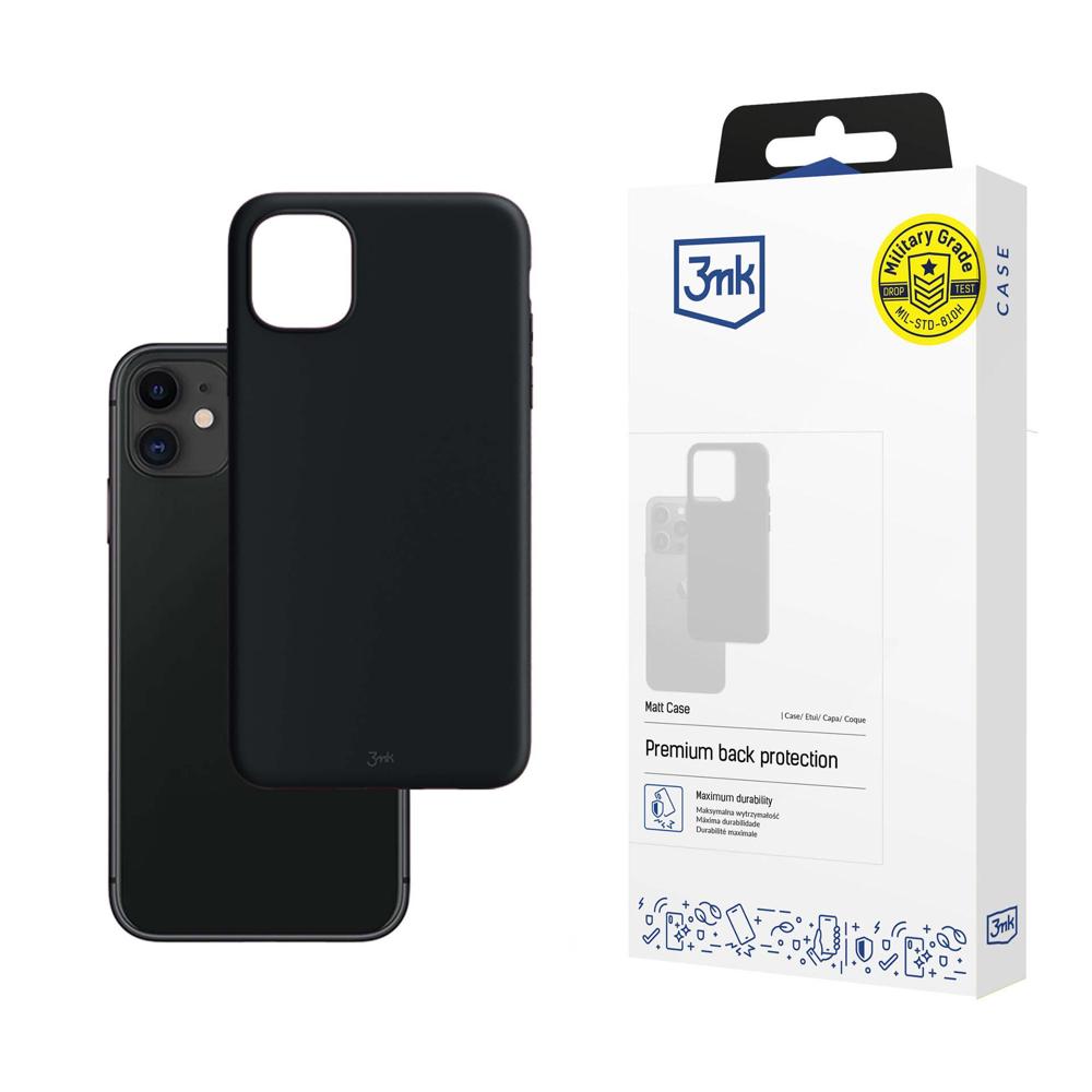 Funda para Apple iPhone 11, 3MK, mate, negra