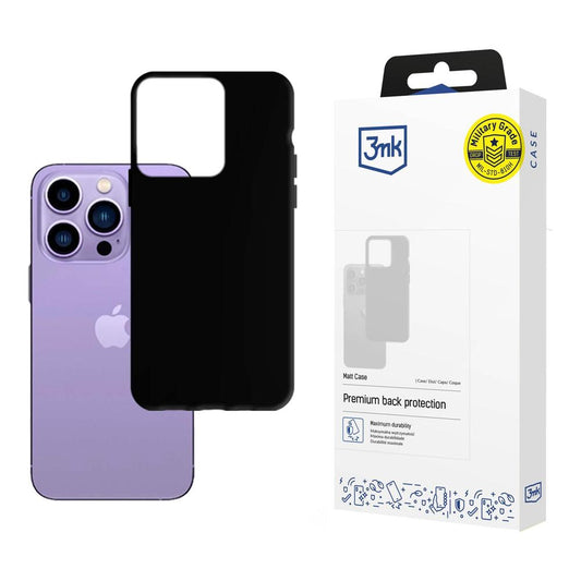Funda para Apple iPhone 14 Pro Max, 3MK, Negra Mate