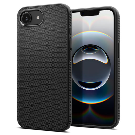 Funda para Apple iPhone 17e / 16e, Spigen, Liquid Air, Negra
