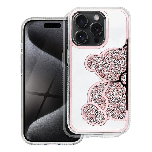 Funda para Apple iPhone 17e / 16e, OEM, Teddy Bear, Rosa