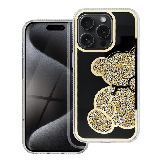Funda para Apple iPhone 17e / 16e, OEM, Teddy Bear, Dorada