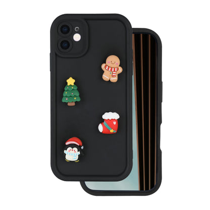Funda para Apple iPhone 15 Pro, OEM, Ultra Trendy 3D Christmas, Negra