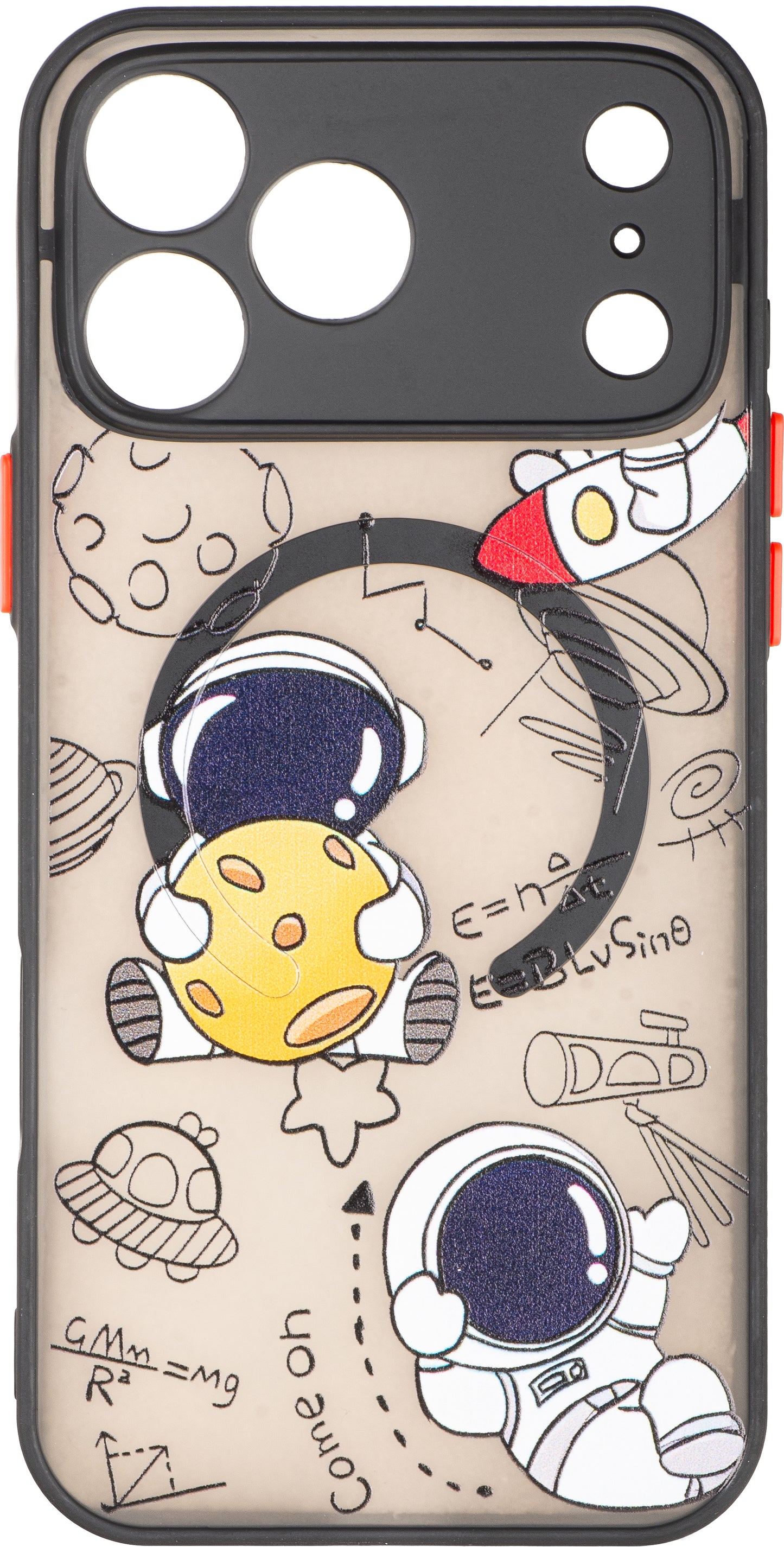 Funda para Apple iPhone 17 Pro Max, OEM, Hugging the Moon, Multicolor