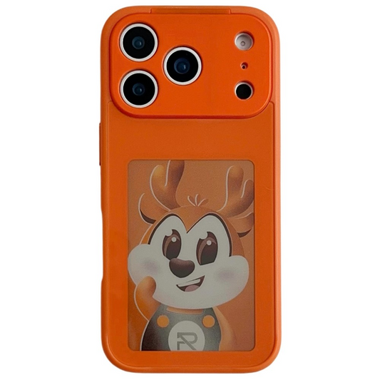Funda para Apple iPhone 17 Pro, OEM, Pantalla Personalizada E-Ink, Naranja