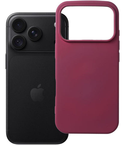Funda para Apple iPhone 18 Pro Max / 17 Pro Max, OEM, silicona, burdeos