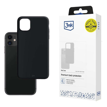 Funda para Apple iPhone 11, 3MK, Negra Mate