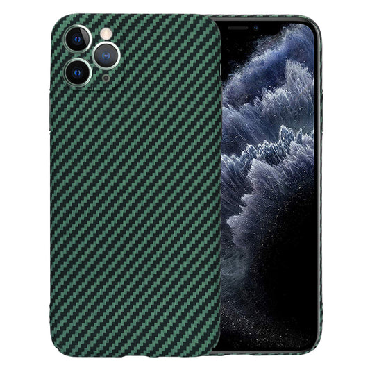 Funda para Apple iPhone 11 Pro Max, Techsuit, Carbonite FiberShell, Verde