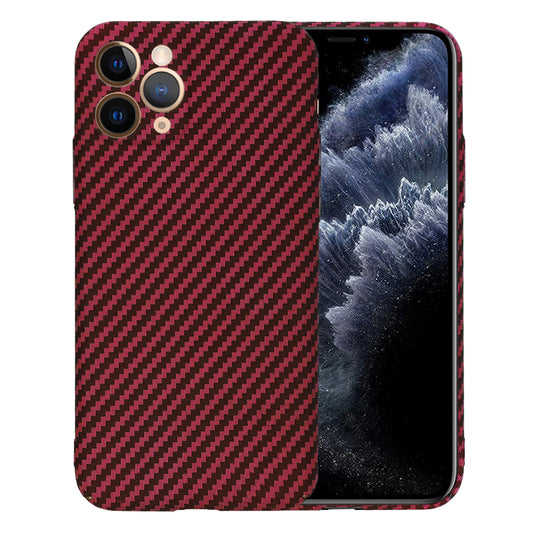 Funda para Apple iPhone 11 Pro, Techsuit, Carbonite FiberShell, Roja