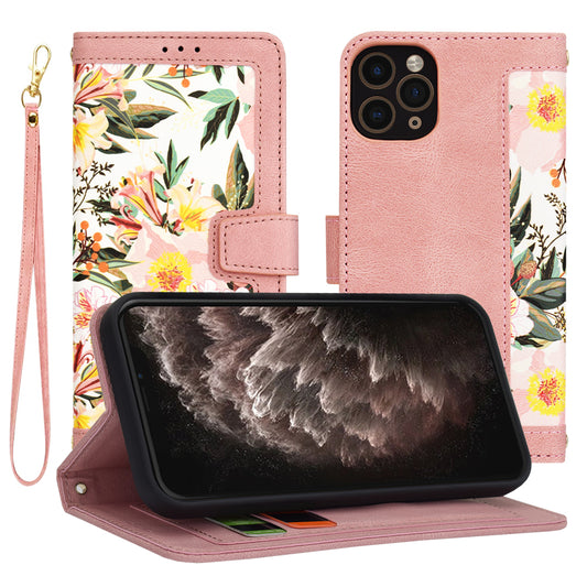 Funda para Apple iPhone 11 Pro, Techsuit, FlipCraft, Rosa