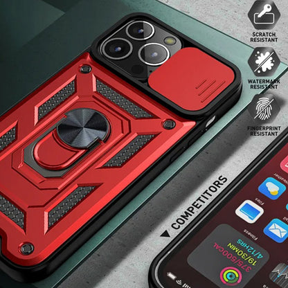 Funda para Apple iPhone 12 / 12 Pro, Techsuit, CamShield, Negra
