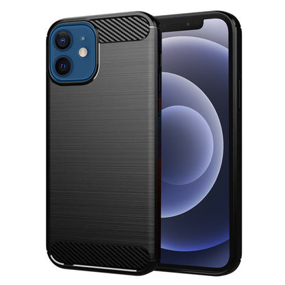 Case for Apple iPhone 12 / 12 Pro, Techsuit, Carbon, Black