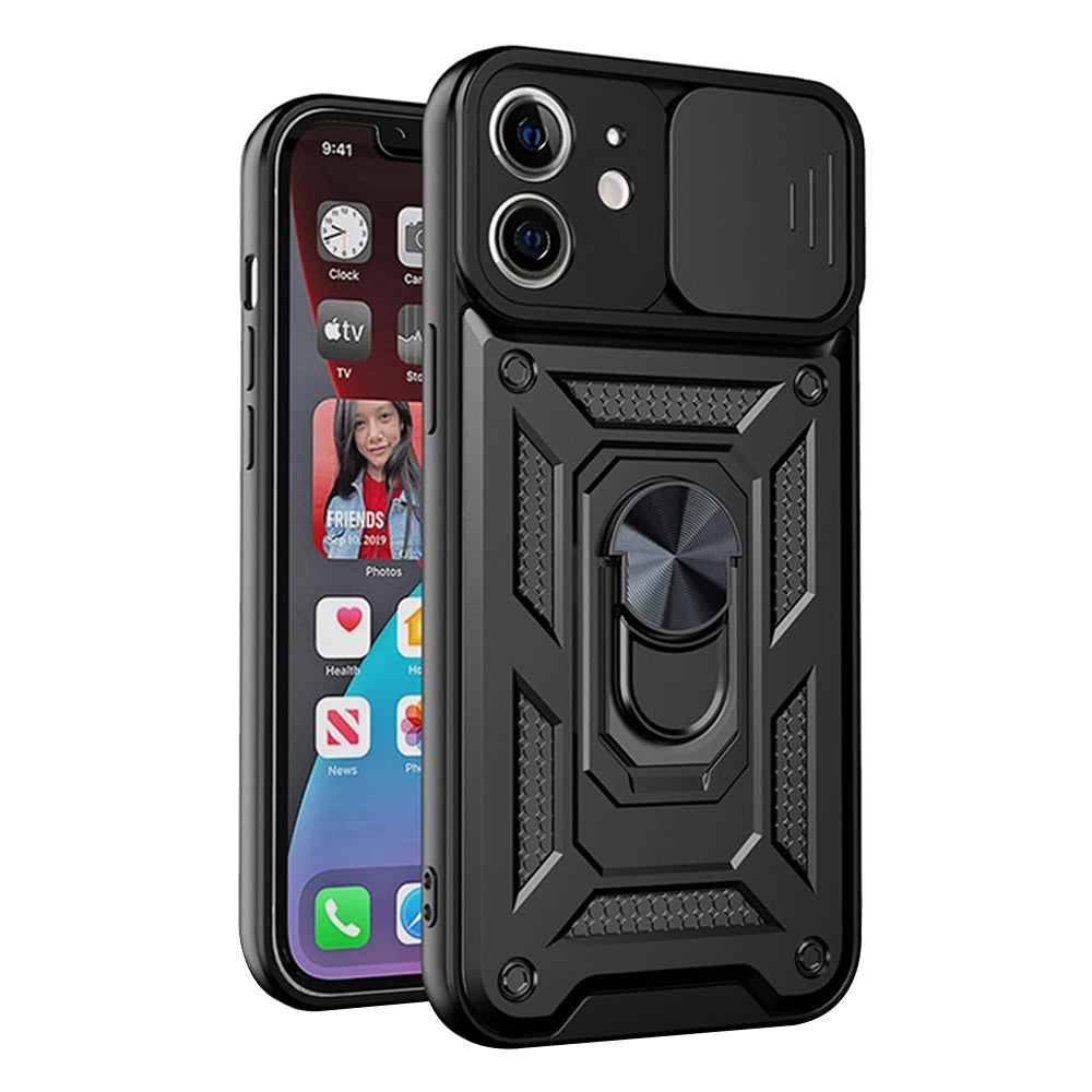 Funda para Apple iPhone 12 mini, Techsuit, CamShield, Negra
