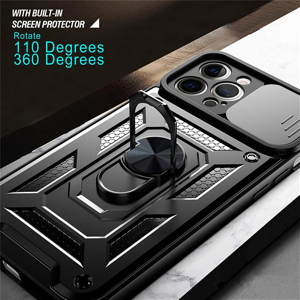 Funda para Apple iPhone 12 mini, Techsuit, CamShield, Negra