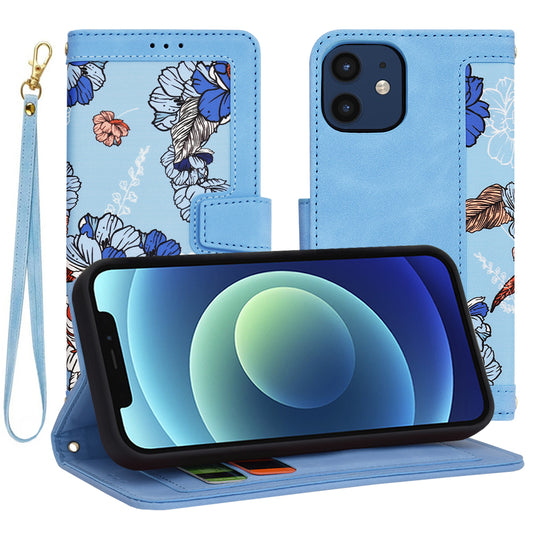 Funda para Apple iPhone 12 / 12 Pro, Techsuit, FlipCraft, Azul