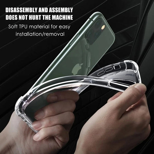 Funda para Apple iPhone 12 Pro, Techsuit, Antigolpes Transparente, Transparente