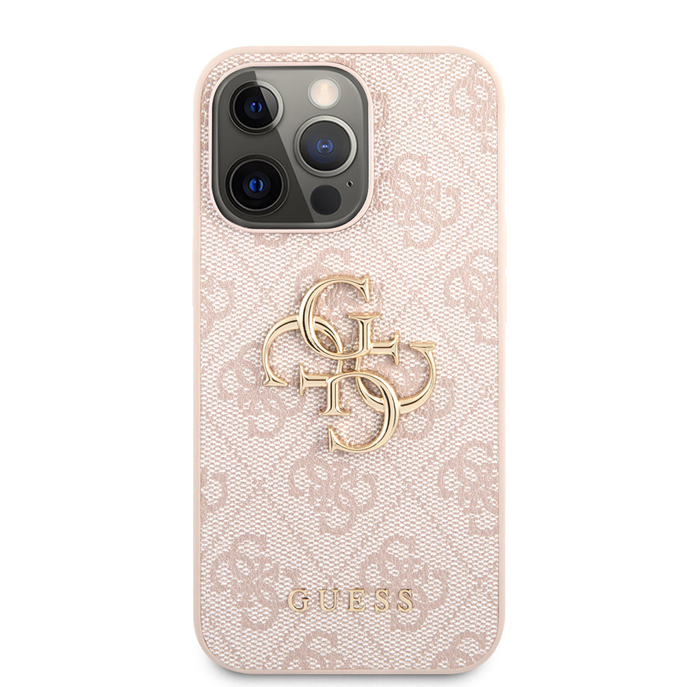 Funda para Apple iPhone 13 Pro, Guess, 4G Metal Logo, Rosa