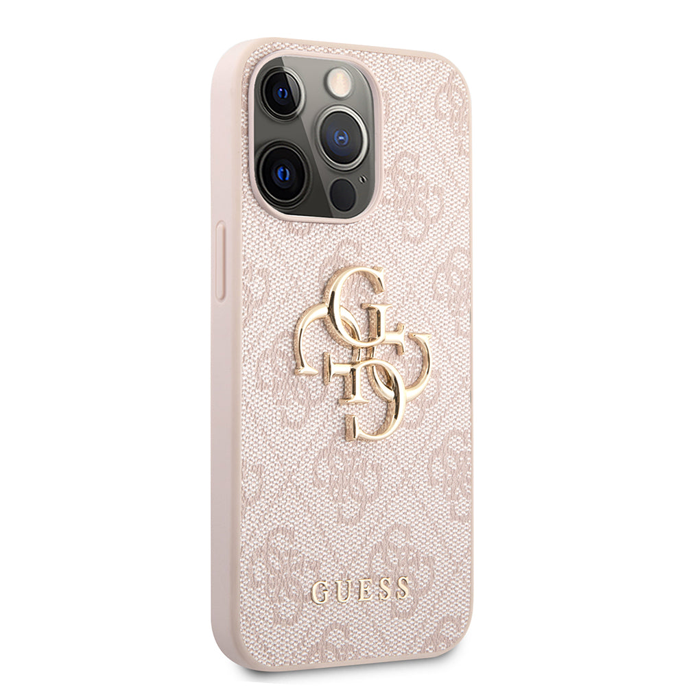 Funda para Apple iPhone 13 Pro, Guess, 4G Metal Logo, Rosa