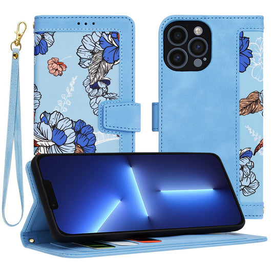 Funda para Apple iPhone 13 Pro Max, Techsuit, FlipCraft, Azul